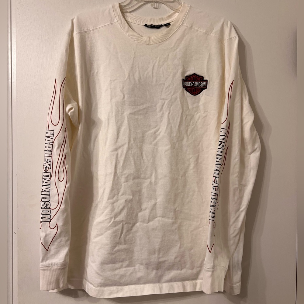 HARLEY DAVIDSON HEAVY DUTY EMBROIDERED LONG SLEEVE SHIRT ✨